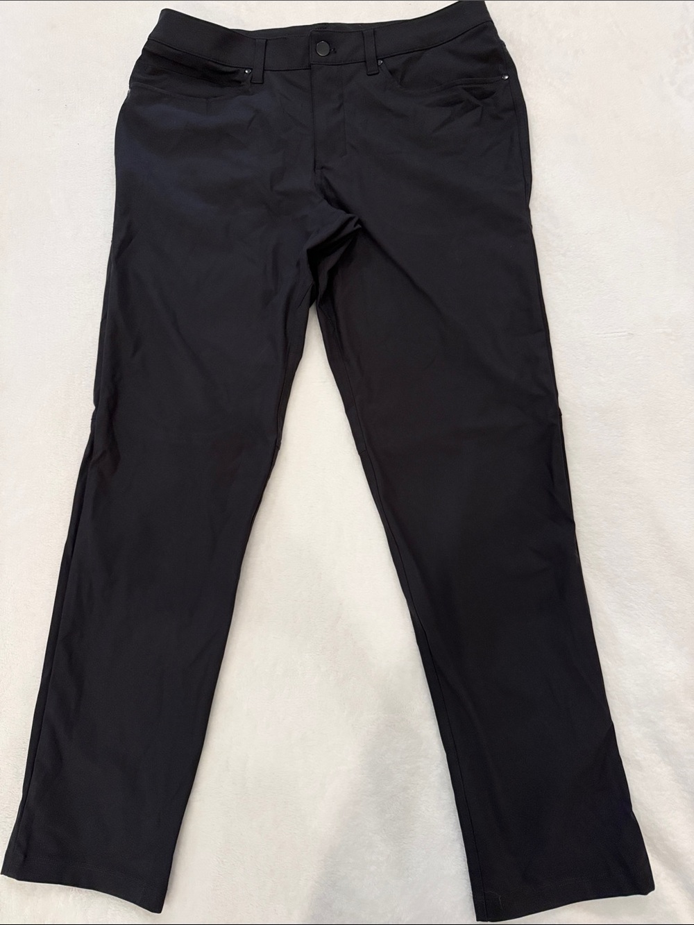 Lululemon Black Straight-Leg Performance Pants